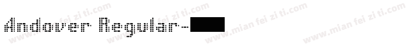 Andover Regular字体转换